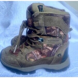 Northside Thinsulate 800G Brown Camo High Top Water resist Boots 3M Size 1 Boys